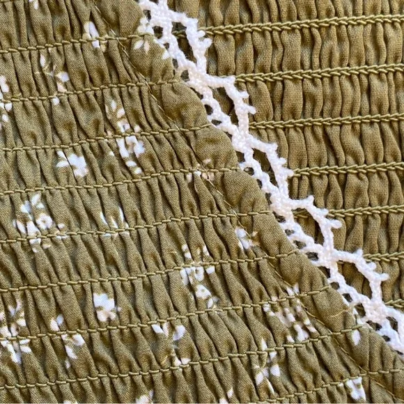 The Stockplace Green Floral Cottage Willow Midi Dress - Picture 11 of 12